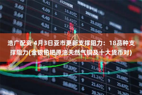 浩广配资 4月3日亚市更新支撑阻力：18品种支撑阻力(金银铂钯原油天然气铜及十大货币对)