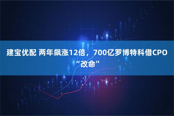 建宝优配 两年飙涨12倍，700亿罗博特科借CPO“改命”