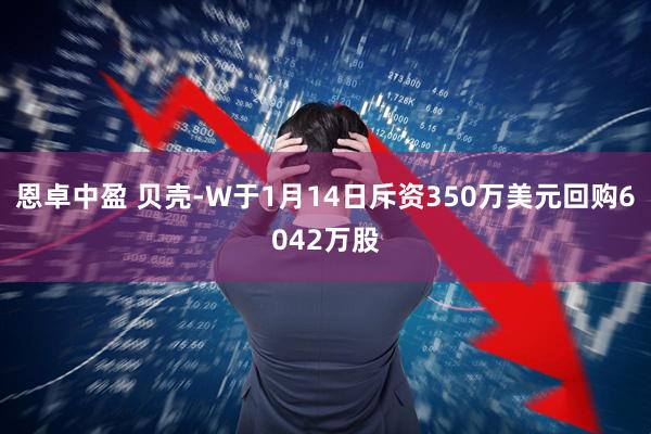 恩卓中盈 贝壳-W于1月14日斥资350万美元回购6042万股